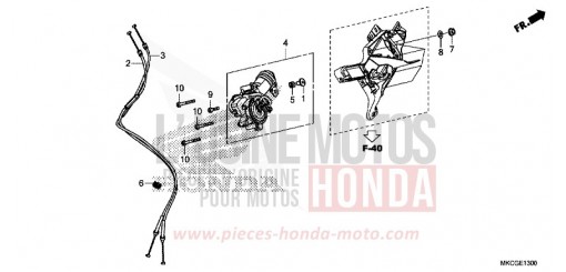 ACTUATOR ASSY., REVERSE SHIFT GL1800L de 2020